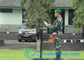 Kasdim 0607/Kota Sukabumi Bacakan amanat Pangdam III/Siliwangi