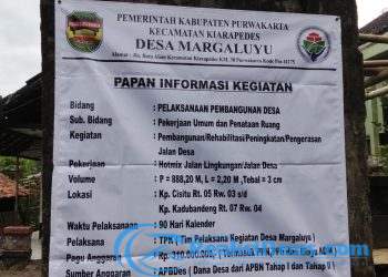 APH Diharapkan Periksa Anggaran Desa Margaluyu Kecamatan Kiarapedes, Purwakarta