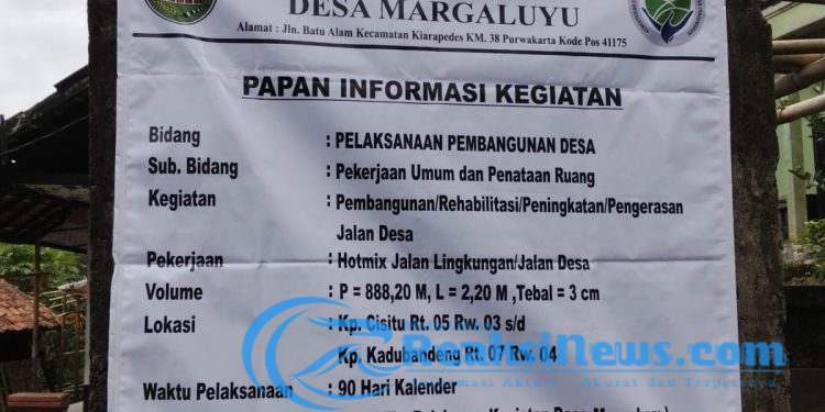 APH Diharapkan Periksa Anggaran Desa Margaluyu Kecamatan Kiarapedes, Purwakarta