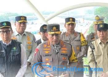 Kapolri Cek Arus Balik Lebaran di Tol Cikatama