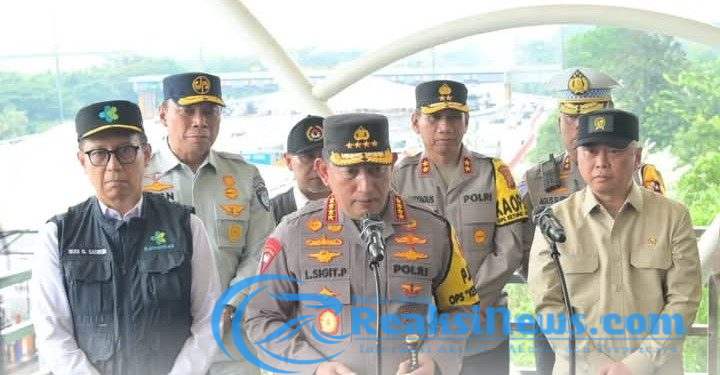 Kapolri Cek Arus Balik Lebaran di Tol Cikatama