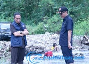 Tinjau Dampak Bencana di Sekitar Lapang Cangehgar, Sekda Akan Segera Lakukan Penanganan