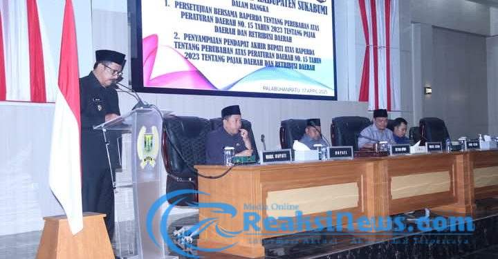 DPRD Kab Sukabumi, Setujui Raperda Tentang Pajak Daerah dan Retribusi Daerah