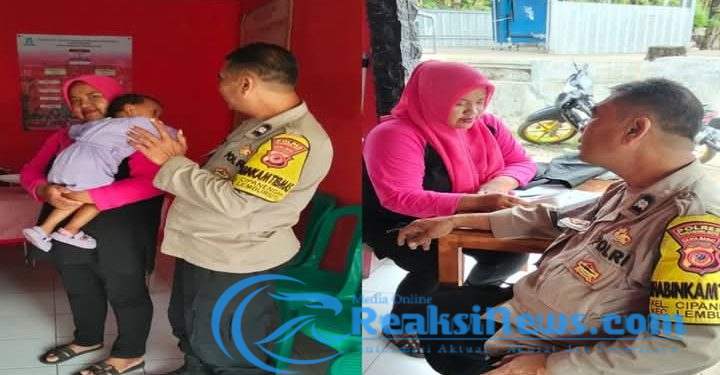 Wujudkan Kedekatan dengan Warga, Bhabinkamtibmas Polsek Lembursitu Sambangi Posyandu