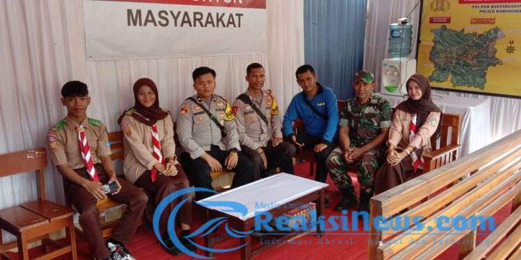 Serka Subagio Koramil 2203/Warungkiara Siaga PAM di Pos Pam Bantargadung