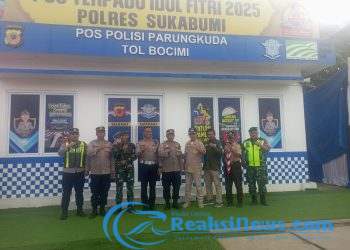 Sinergi TNI, Polri, dan Instansi Terkait Amankan Exit Tol Parungkuda Saat PAM Ketupat Idul Fitri 2025