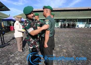 Dandim 0607/Kota Sukabumi Pimpin Korps Raport Kenaikan Pangkat dan Halalbihalal