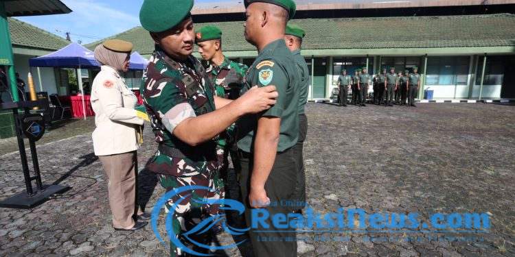 Dandim 0607/Kota Sukabumi Pimpin Korps Raport Kenaikan Pangkat dan Halalbihalal