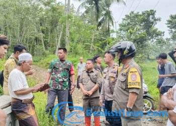 Tim Gabungan Lakukan Pencarian Korban Hanyut Di Sungai Leuwi Curug Desa Bojonggaling, Camat : Korban Belum Ditemukan