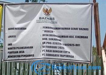 Lpi Soroti Pembangunan Rumah Sehat Baznas Sukabumi Tanpa Pagu Anggaran , Ketum Lpi : Seperti Proyek Siluman