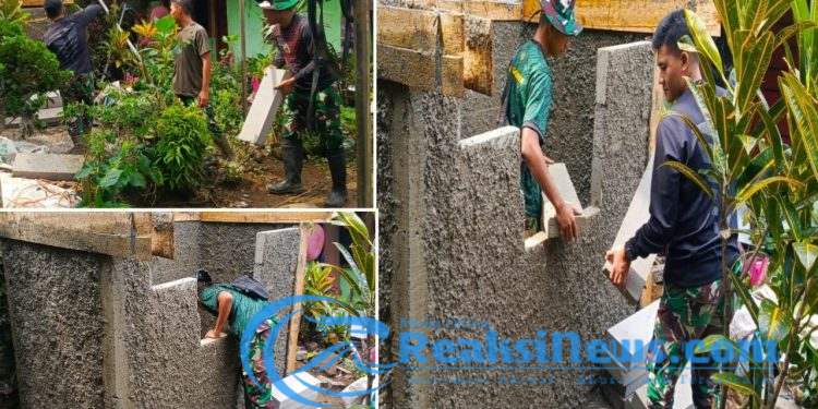 Program TMMD ke-124 Kodim 0607/Kota Sukabumi Bangun Bak Penampungan Air Bersih di Desa Cisarua