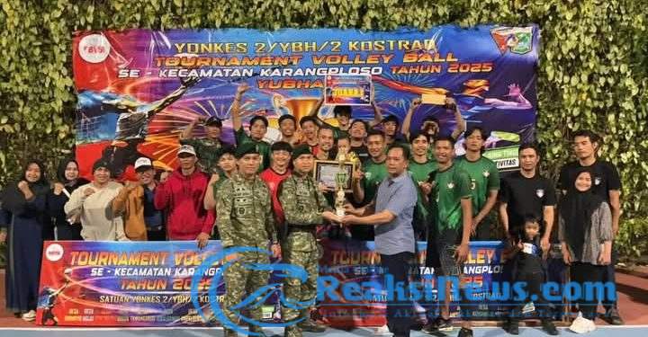 Turnamen Voli Yonkes 2 Kostrad Cetak Juara dan Bakat Muda