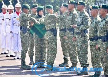 Kepala Staf Divif 1 Kostrad Pimpin Sertijab dan Tradisi Korps Prajurit Divif 1 Kostrad