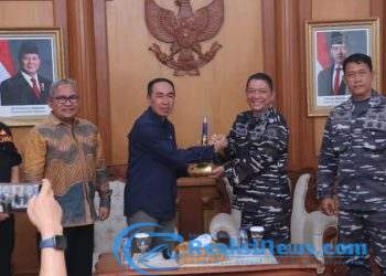 Sekda Sambut Kunker Danlanal Bandung, Bahas Program Penting Untuk Masyarakat