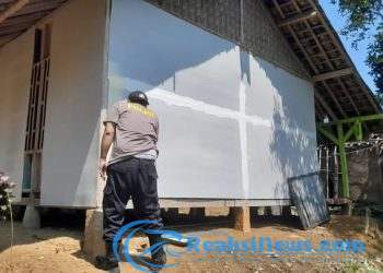 Bhabinkantibmas di Kecamatan Gegerbitung Sisihkan Gaji Bangun Mushola