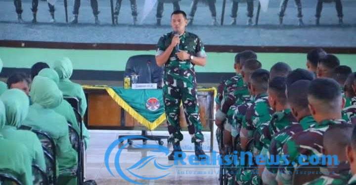 Danbrigif 20 Kostrad Sapa Prajurit Yonif 764 dalam Kunjungan ke Markas Petarung Ufuk Timur
