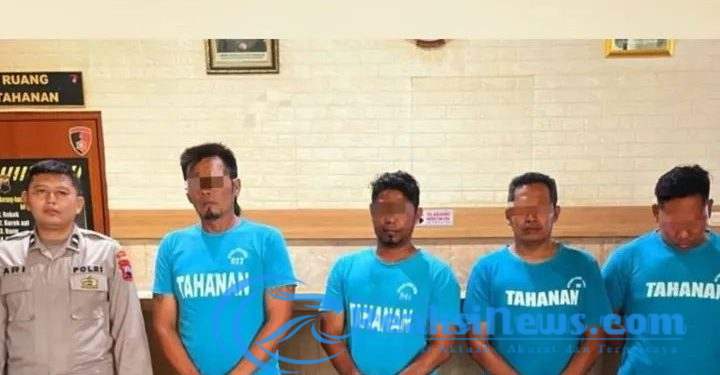 Rusak dan Curi Aset PT KAI, 4 Anggota Grib Jaya Diamankan