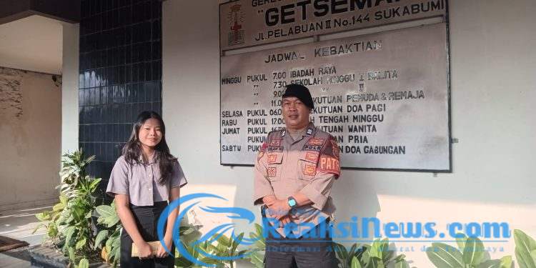 Minggu Kasih, Polsek Lembursitu Berikan Pengamanan Ibadah Kebaktian Minggu