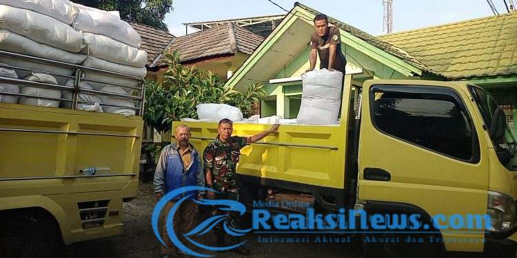 Sertu Nasrul Dampingi Penyaluran Bibit Padi dan Jagung Di BPP Warungkiara