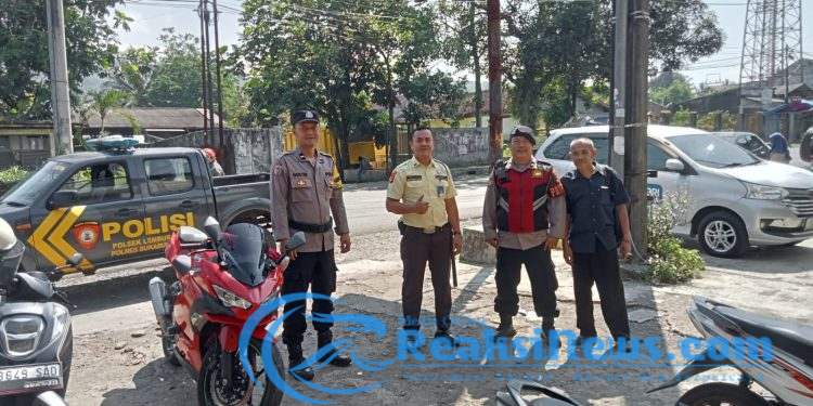 Anggota Patroli Sambangi Obyek Vital Perbankan Himbau Security Cegah Terjadinya Gangguan Kamtibmas