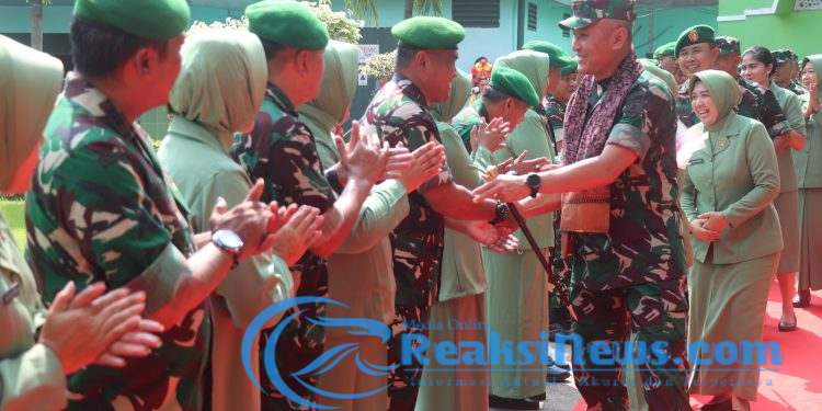 Kunker Danrem 051/Wijayakarta Disambut Hangat Seluruh Prajurit Kodim 0509/Kab. Bekasi