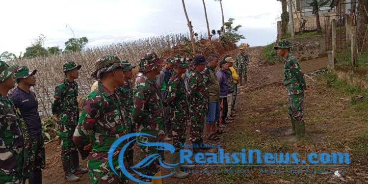 Danki Satgas TMMD Pimpin Apel Pagi Sebelum Laksanakan Kegiatan