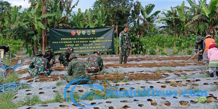 TMMD ke-124 Kodim 0607/Kota Sukabumi Gelar Program Ketahanan Pangan