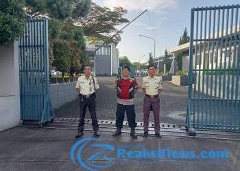 Sambangi Perusahaan PT. SCM Unit Samapta Polsek Lembursitu Patroli Dialogis Dengan Petugas Satpam, Sampaikan Himbauan Kamtibmas