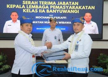 Pucuk Pimpinan Lapas Banyuwangi Berganti, Kakanwil Tegaskan Agar Kalapas Baru Perkuat Sinergi