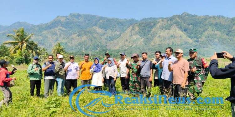 Danpos Bantargadung Koramil 2203/Warungkiara Dampingi Dirjen Kementan RI Di Desa Kertamukti