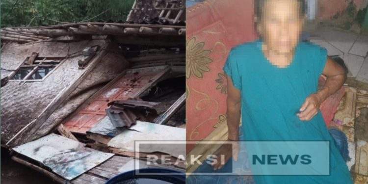 Akibat hujan deras Rumah Ipah warga Kp. Leuwi Urug Desa Bojong Ambruk‼️