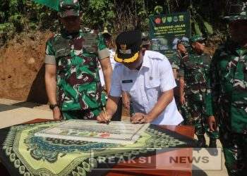Serah Terima Hasil Karya TMMD ke 124, Sangat Membantu Pembangunan Daerah