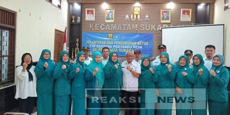 Pelantikan dan Pengukuhan Ketua Tim Pembina Posyandu Desa Se Kecamatan Sukaraja