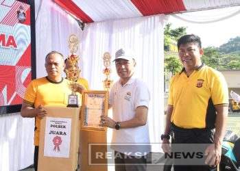 Olahraga bersama Memperingati HUT ke 79 Bhayangkara, Sekda Kuatkan Komunikasi dan Kolaborasi