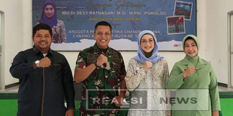 Buktikan kedekatan dgn Istri Prajurit Anggota Komisi I DPR RI hadir di Kodim 0622/Kab. Sukabumi