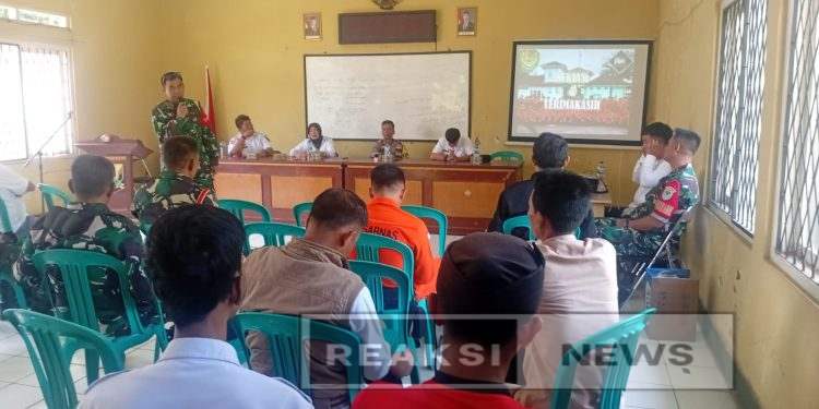 Danramil 2203/Warungkiara Pimpin Rakor Pelaksanaan Relawan Bencal di Dua Kecamatan