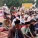 Wakili Dandim, Danramil 2203/Warungkiara Kapten Inf Agus Rahman Laksanakan Sholat Idul Adha Tingkat Kabupaten Sukabumi