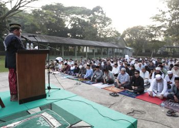 Kodim 0607/ Kota Sukabumi gelar Sholat Idul Adha 10 Dzulhijjah 1446 H / 06 Juni 2025