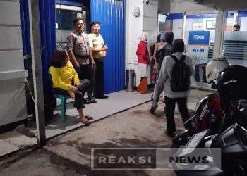 Sambangi Petugas Security Sampaikan Himbauan Kamtibmas Anggota Polsek Lembursitu