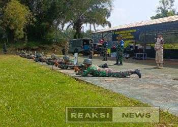 Kodim 0607/Kota Sukabumi Gelar Latihan Menembak Semester I Tahun 2025