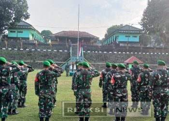 Tingkatkan Disiplin dan Cinta Tanah Air, Kodim 0622 Kabupaten Sukabumi Gelar Upacara Bendera