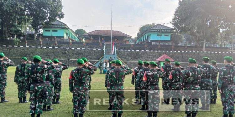 Tingkatkan Disiplin dan Cinta Tanah Air, Kodim 0622 Kabupaten Sukabumi Gelar Upacara Bendera