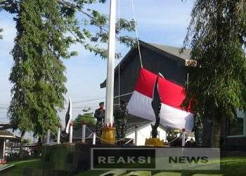 Kodim 0607/Kota Sukabumi Gelar Ucapan Bendera Dilanjut Latihan Defile
