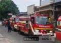 Panel Listrik Terbakar di Penganjuran, Damkar Banyuwangi Gerak Cepat Padamkan Api