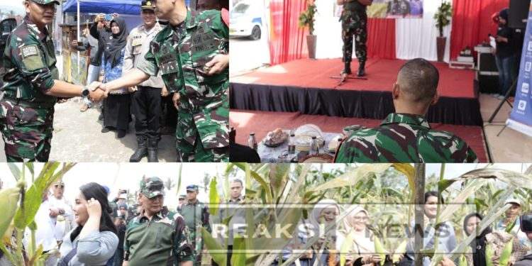 Dandim 0607/Kota Sukabumi Dampingi Pangkogabwilhan I dalam Launching Koperasi Desa Merah Putih dan Panen Raya Jagung Bios 44