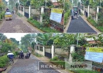 Pemdes Babakan Panjang Realisasikan Anggaran Tahap 1 Ke Infrastruktur Pengaspalan Jalan Desa Ruas Jalan Babakan Panjang Cikawung