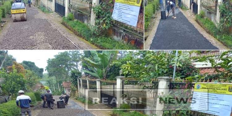 Pemdes Babakan Panjang Realisasikan Anggaran Tahap 1 Ke Infrastruktur Pengaspalan Jalan Desa Ruas Jalan Babakan Panjang Cikawung