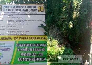 Kepala Desa Cihelang Tonggoh Ucapkan Terima Kasih Kepada Dinas PU Kabupaten Sukabumi Yang Telah Memperbaiki Jembatan Ruas Jalan Karang Tengah Pawenang