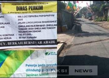 Dinas Perkim Kabupaten Sukabumi, Bangun Perbaikan Jalan Lingkungan Cihelang Hilir