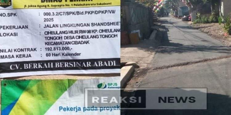 Dinas Perkim Kabupaten Sukabumi, Bangun Perbaikan Jalan Lingkungan Cihelang Hilir